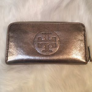 Tory Burch Metallic Wallet