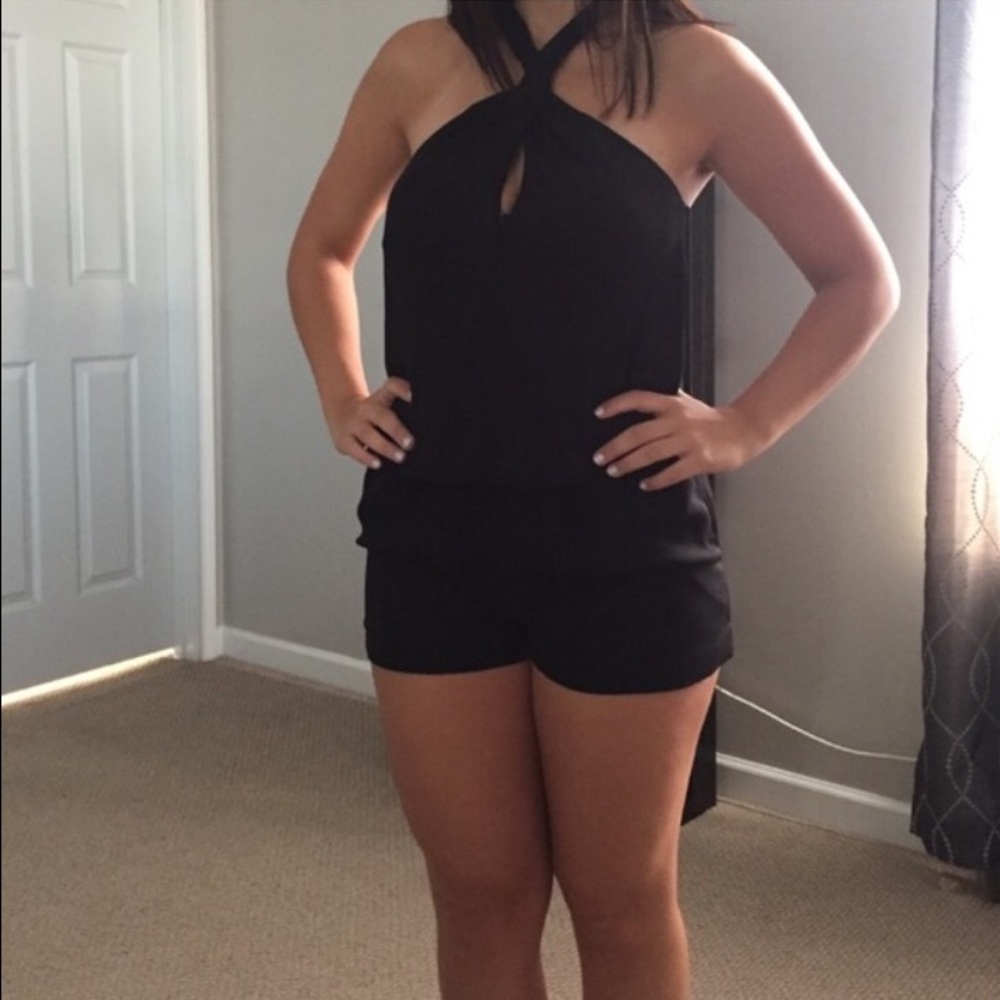 BCBG Casli halter romper