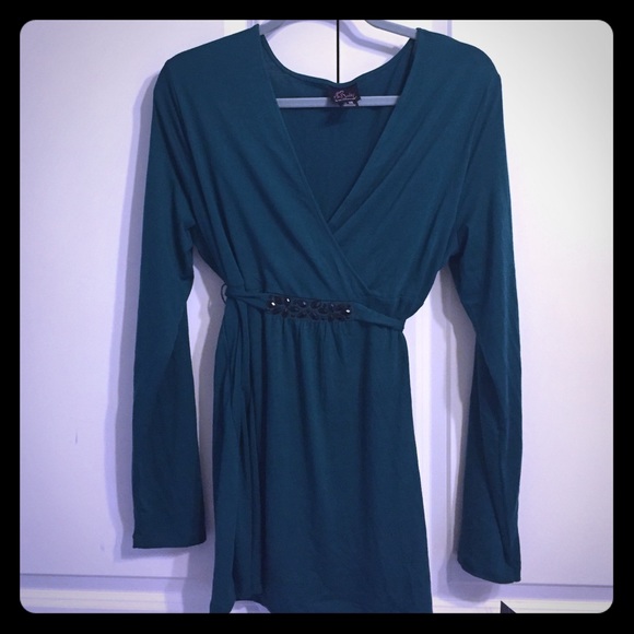 NWT Dark green maternity top