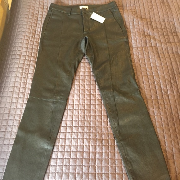 Helmut Lang Soft Black lambskin Leather Pants