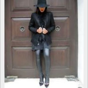 100% authentic leather high waisted pants.