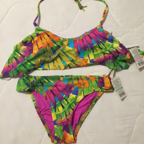 NWT Trina Turk Flounce Bikini