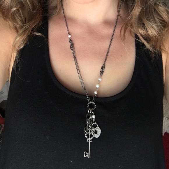 2 for 30% Off! Silver Key Necklace