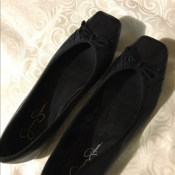 Jessica Simpson black ballet shoes