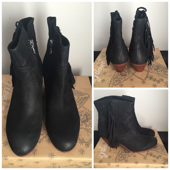 Free People x Sam Edelman Lou Fringe Ankle Boots - Picture 3 of 4