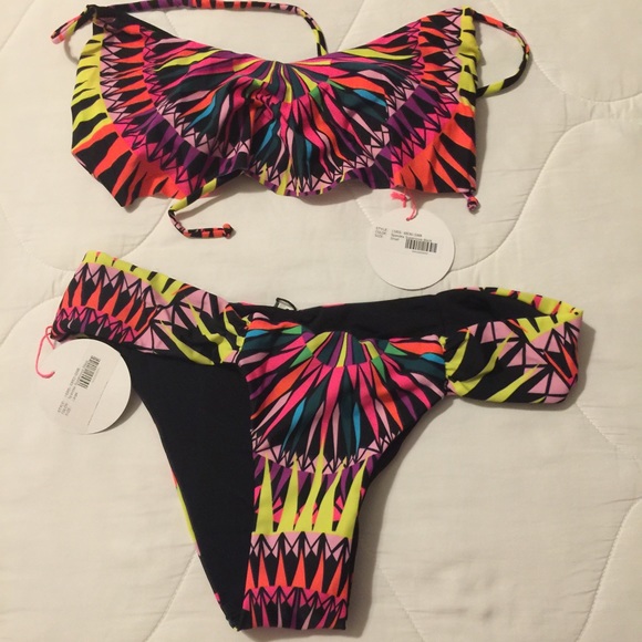 NWT Mara Hoffman Supernova Bikini in Black