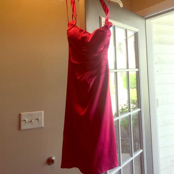 Hot pink fitted dress Cache