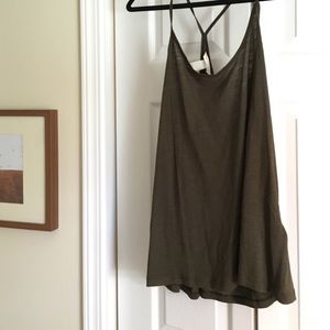 2 for 30% Off! NWOT Olive Flowy Tank