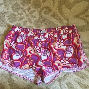 Flower print board shorts