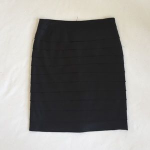Tiered pencil skirt