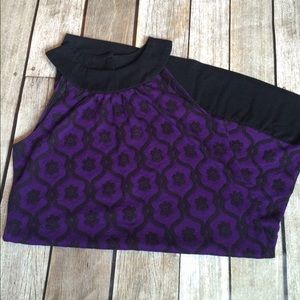 Purple & Black Dress