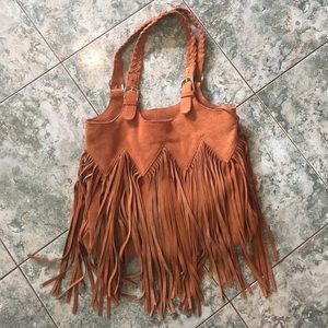 FRINGE shoulder purse