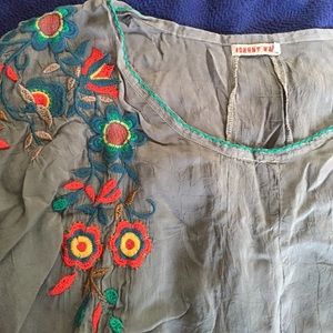 Johnny Was tunic top (or dress with pockets 👍🏻)