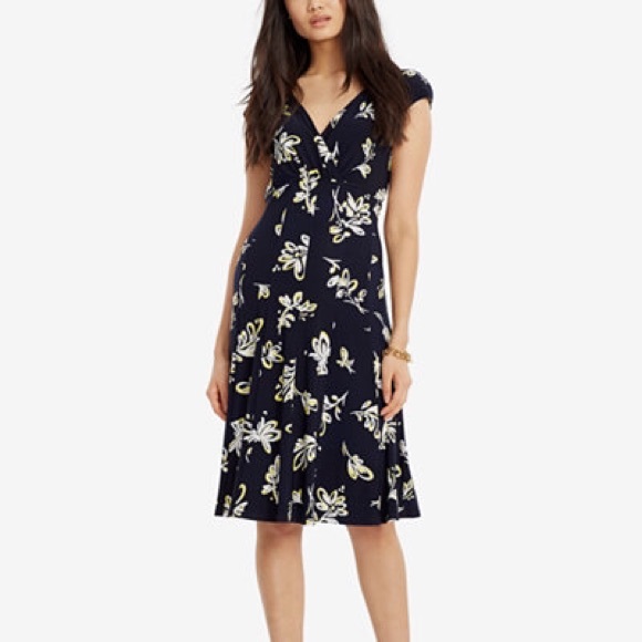Ralph Lauren Printed Faux-Wrap Dress