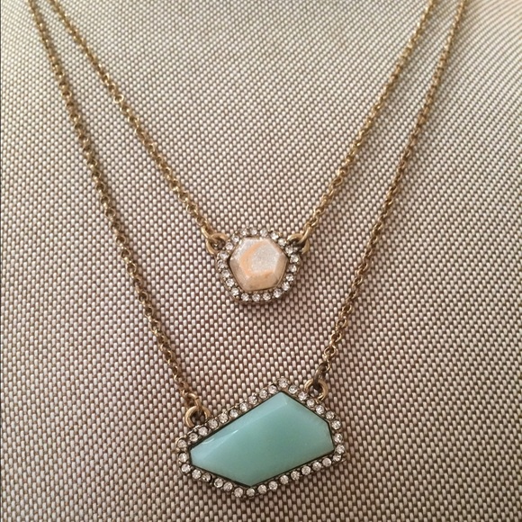 LAST ONE✨Sale✨Double Necklace w/ Rhinestone Detail - Picture 2 of 2