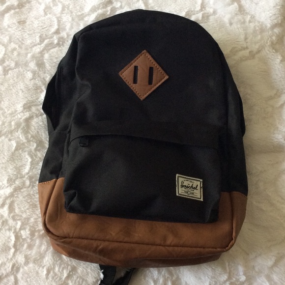 Herschel Heritage Blk Backpack- Brand New