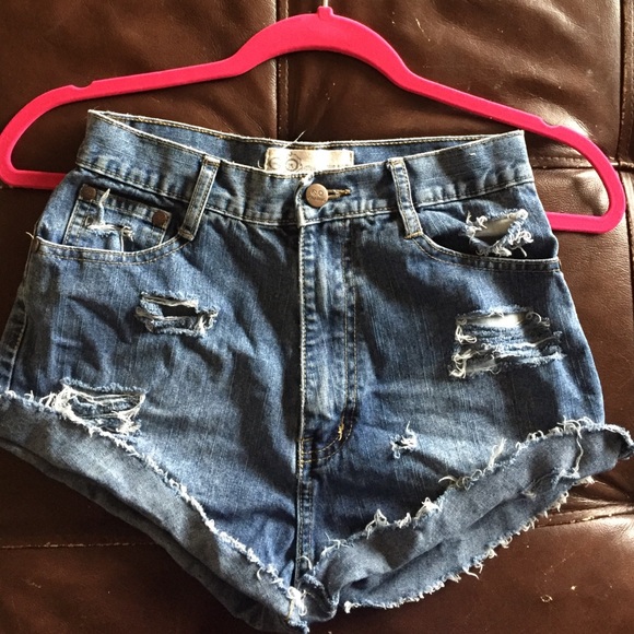 Denim shorts