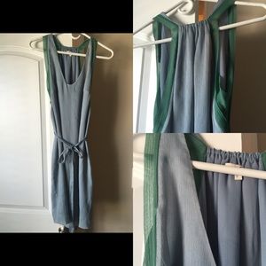 Beautiful 100% silk Ashton blue J Crew dress