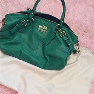 authentic Green Coach handbag