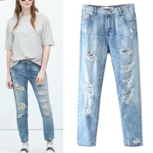 Additional pics of the "fit" of boyfriend jeans