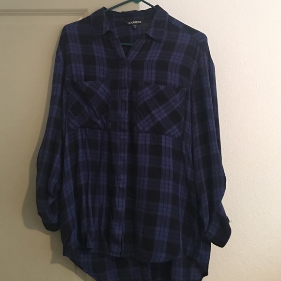 Express Tops - Express Plaid Shirt