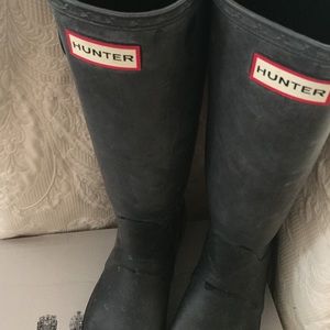 Hunter Boots Black Tall Original