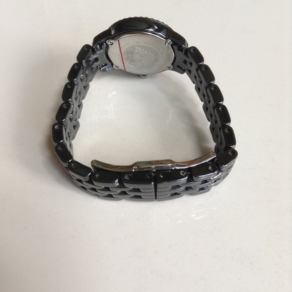 Emporio Armani Black Ceramic Ladies Watch AR1480