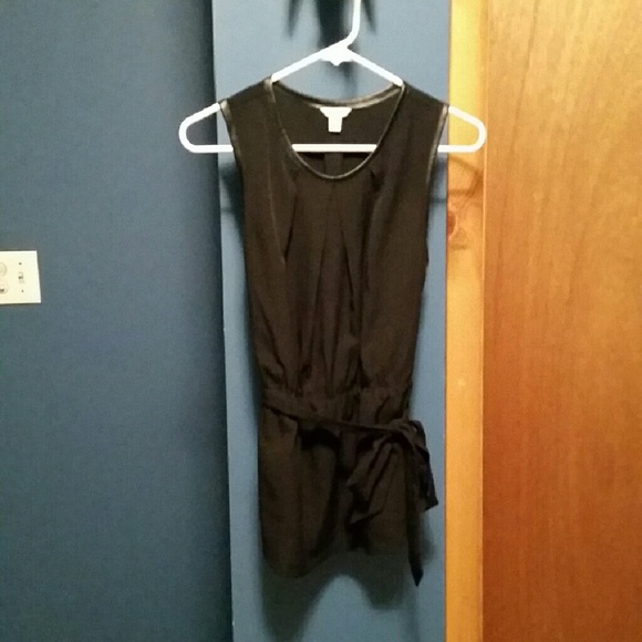 Calvin Klein black sleeveless blouse