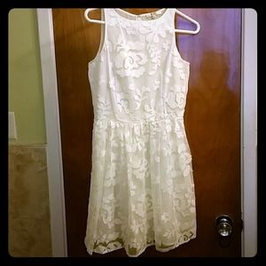 Floral white dress