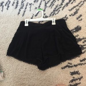 Flowy black shorts