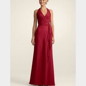 David's bridal red bridesmaid dress