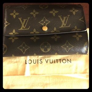 Louis Vuitton wallet with dust bag and box