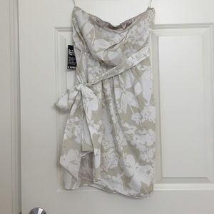 Cream and white Express dress