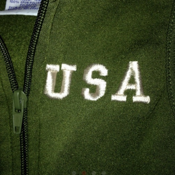 Double Trouble Hunter Green USA Vest 12 Months NEW - Picture 3 of 4