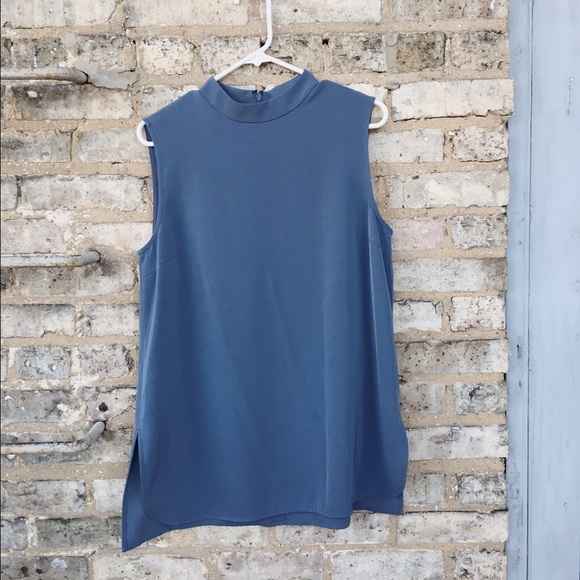 Uniqlo tunic top in dusty blue size L