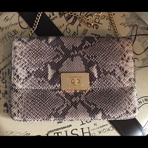 Michael Kors Sloan Natural Python Clutch