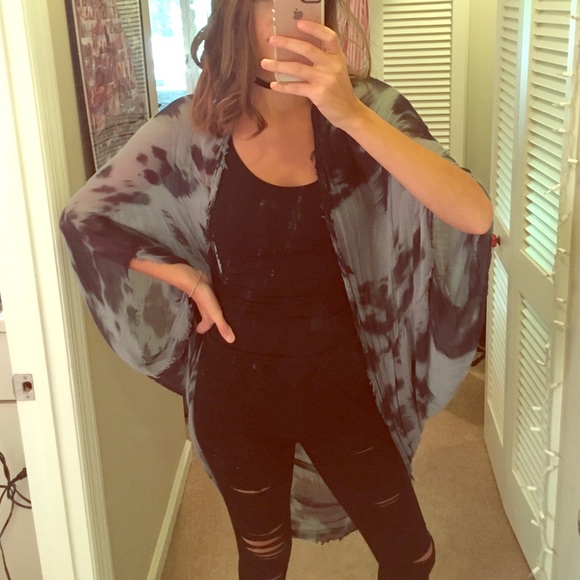 Free People tie dye duster