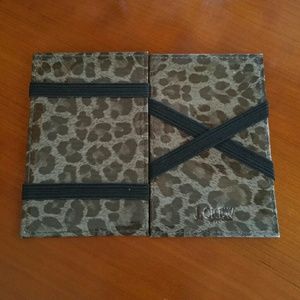J. Crew Gray Leopard Magic Flip Wallet