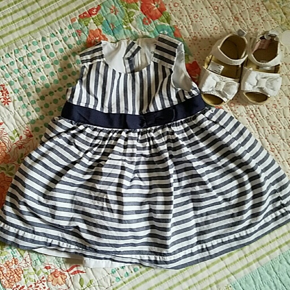 Baby dress and shoes for infant