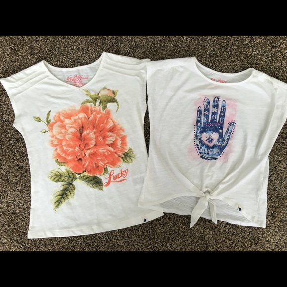 Girls' Lucky Brand tees (Price is for Both)