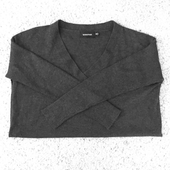 Wool blend vneck sweater