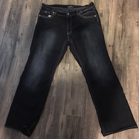 Angels Dark Stretch Blue Jeans Sz 22