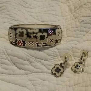 Brighton Hinged Bangle Bracelet & Earrings