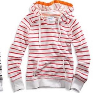 American Eagle Pink Stripe Hoodie