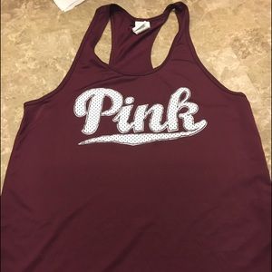 Maroon PINK tank size XS fits likes a medium