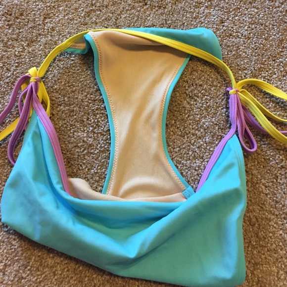 Victoria's Secret Turquoise Tie Bikini - Picture 3 of 3
