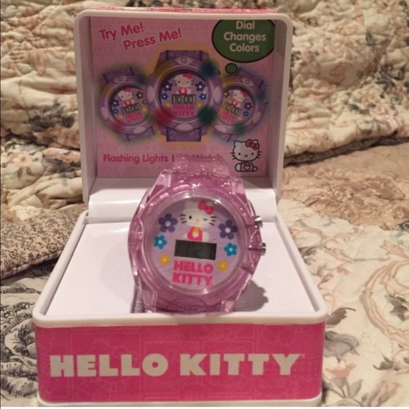 Sanrio Other - 🆑Bundle2BUY Hello Kitty Flashing Light Pink Watch