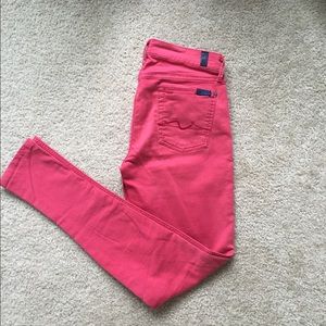 Red 7 for All Mankind jeans