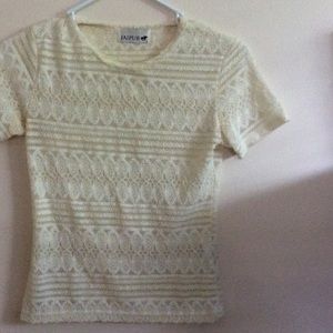 Cream  Lacey top