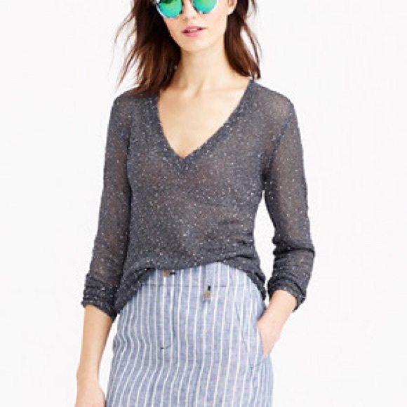 J. Crew Sweaters - J. Crew iridescent sparkle sweater w sequins